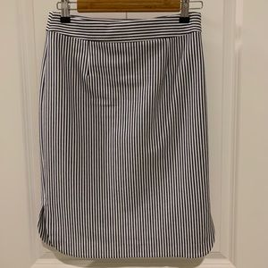 Striped pencil skirt